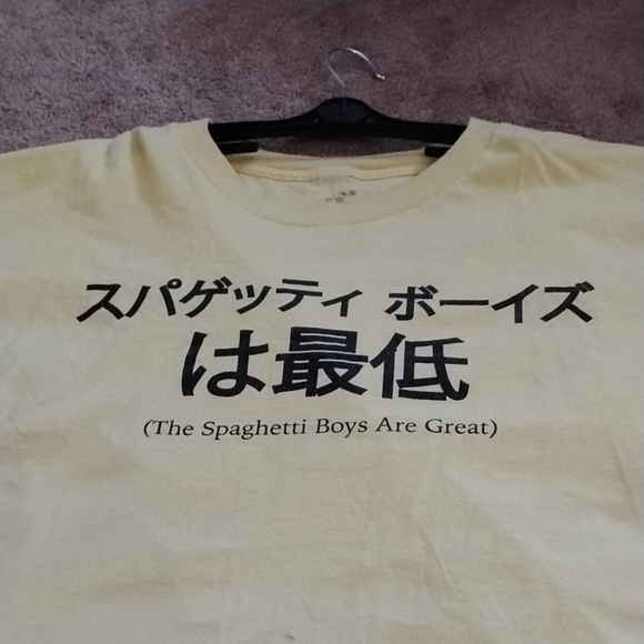 Yellow Graphic Spaghetti Boys 2XL T-Shirt - Picture 1 of 5